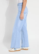 Iris Wide Leg Everyday Denim Pants Bleached Blue