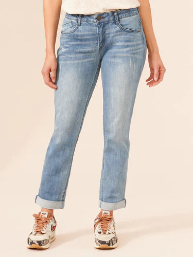 Ab Solution Girlfriend Jeans Blue