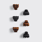 Recycled Plastic XS Claw Clips - 6 PC