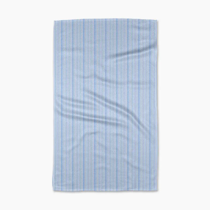Geometry Tea Towel Soft Summer Blue