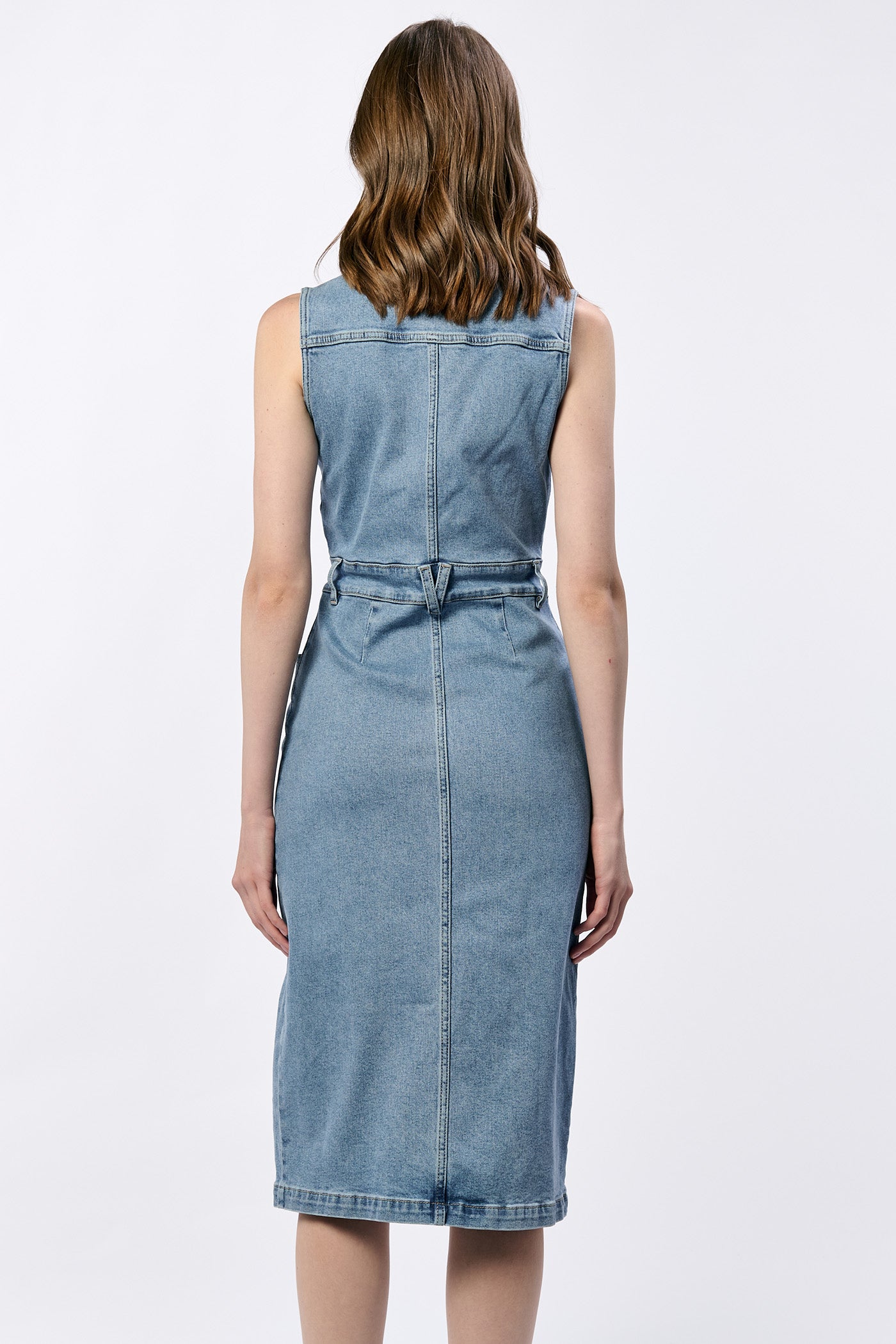 Trish Fitted Clean Hem Cargo Midi Dress Oasis