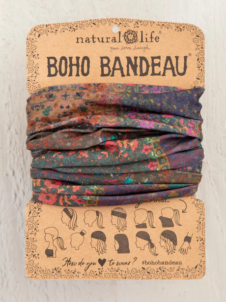 Full Boho Bandeau Dark Patchwork