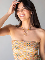 Full Boho Bandeau Diamond Block Cream