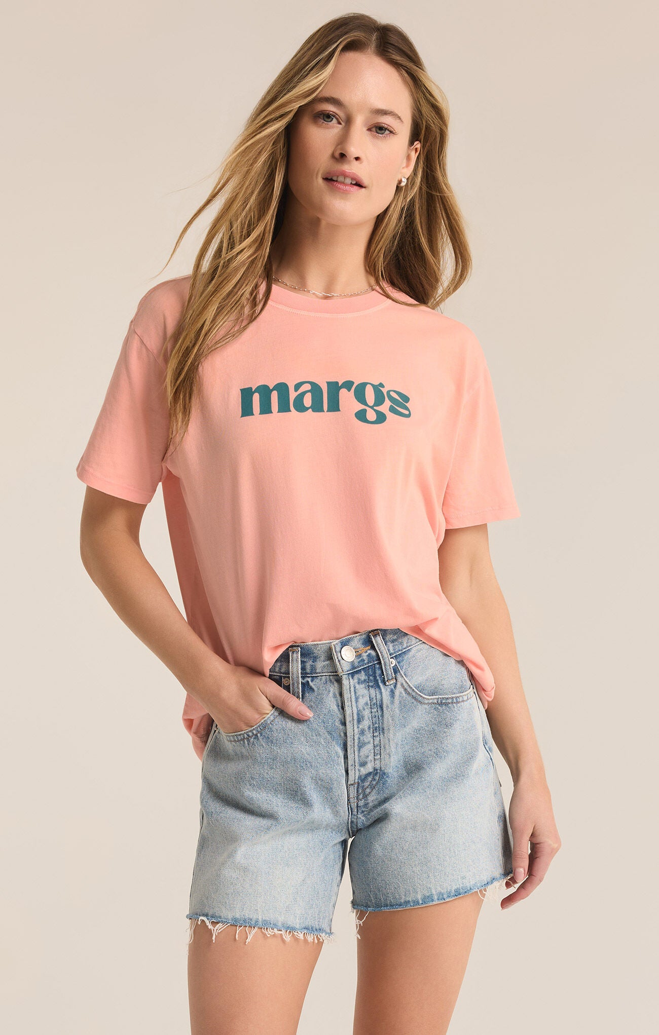 Margs Boyfriend Tee Pink Lemonade
