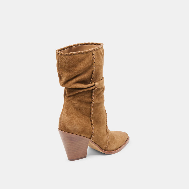 Julith Booties Light Brown Suede
