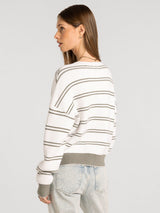 Ely Sweater Ivory Olive
