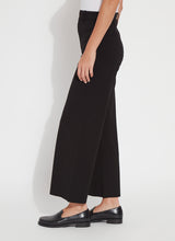 Erin High Waist Wide Leg Ponte Pants Black