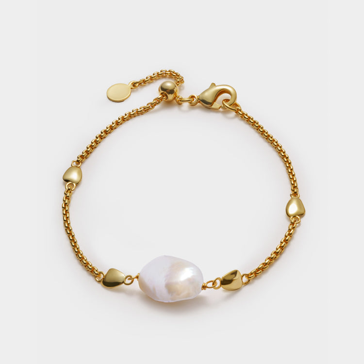Sol Pearl Bracelet - Gold Coated