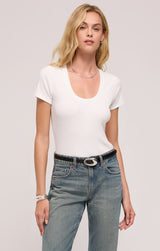 Sirena Short Sleeve Tee White