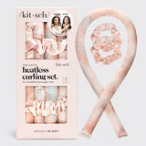 Satin Heatless Curling Set Sunset Tie Dye