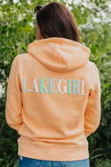 Lakegirl Multi Draw Cord Hoodie Peach