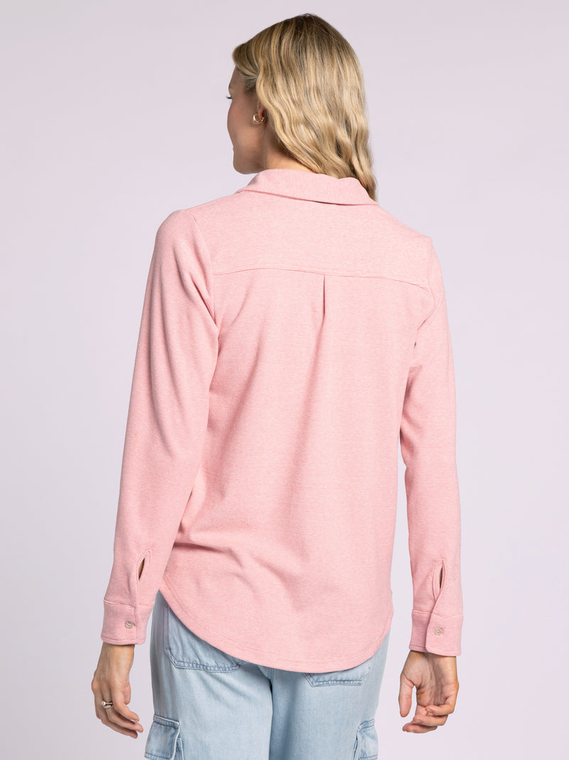 Lewis Button Up Shirt Rose