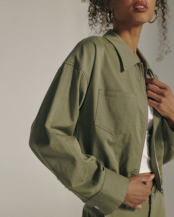 Eula Trucker Jacket Olive