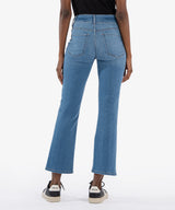 Kelsey Welt Pocket Front Seam High Rise Ankle Flare Quality