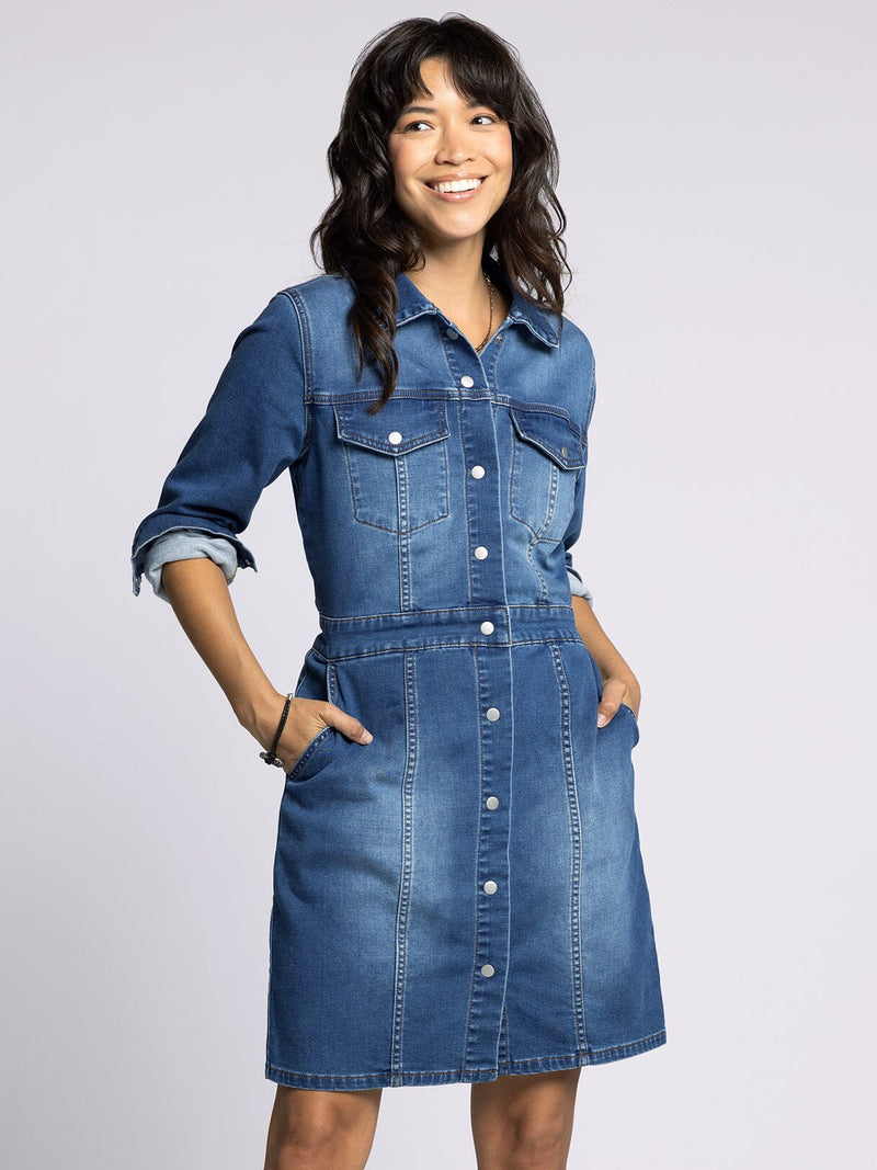 Norma Denim Dress Dark Denim