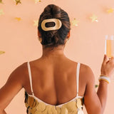 Teleties Large Flat Round Clip Champagne Toast