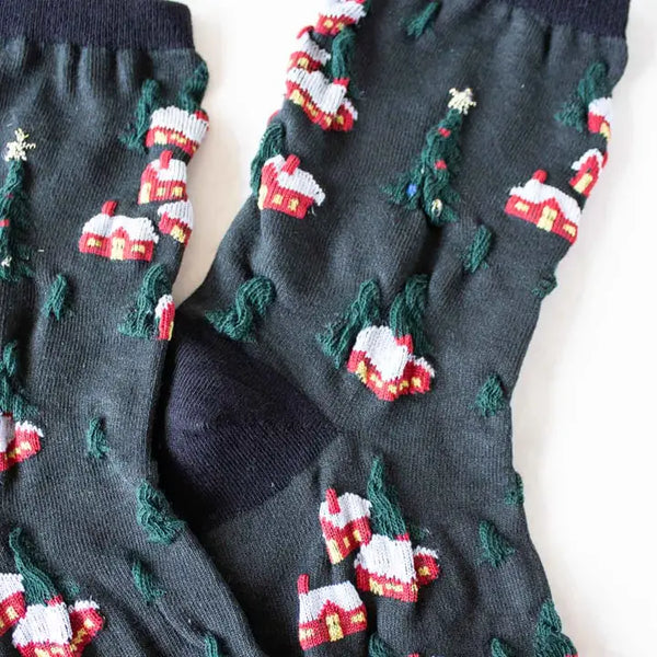 Christmas Village Socks