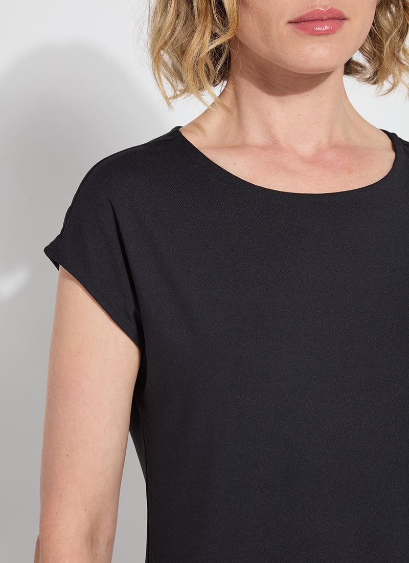 Lyssentials Short Sleeve Top Black
