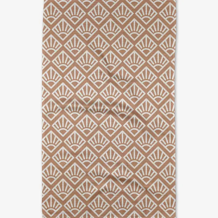 Geometry Tea Towel Sunrise Mosaic