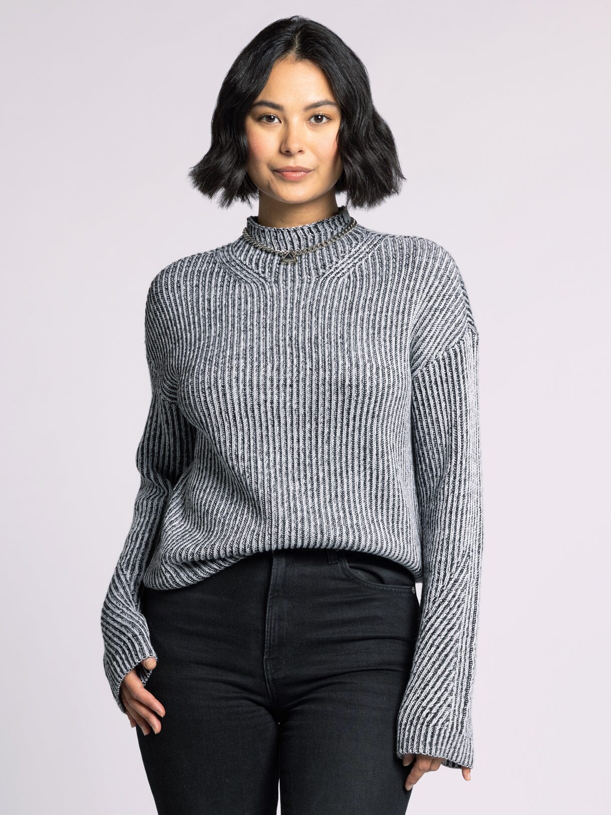Rina Sweater Blanc Black