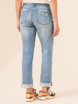 Ab Solution Girlfriend Jeans Blue