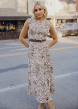 Sonia High Neck Smocked Bodice Maxi Dress Sketchbook