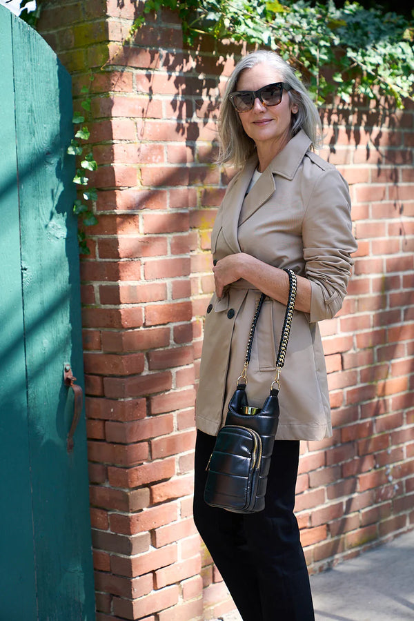 Vegan Leather HydroBag w/ Strap Bundle Black