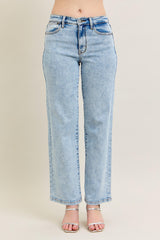 Stonewash Straight Fit Jeans Light