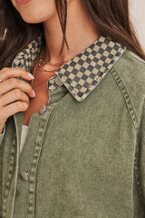Heritage Field Mineral Washed Cotton Twill Jacket Washed Olive