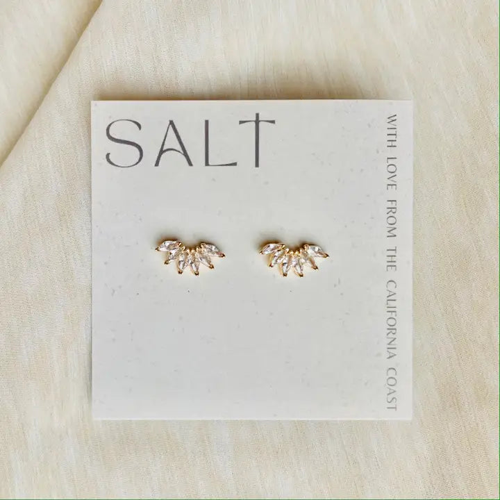 Fan Girl-Crystal Stud Earrings