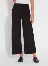Erin High Waist Wide Leg Ponte Pants Black