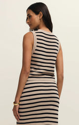 Emori Striped Muscle Tank Natural