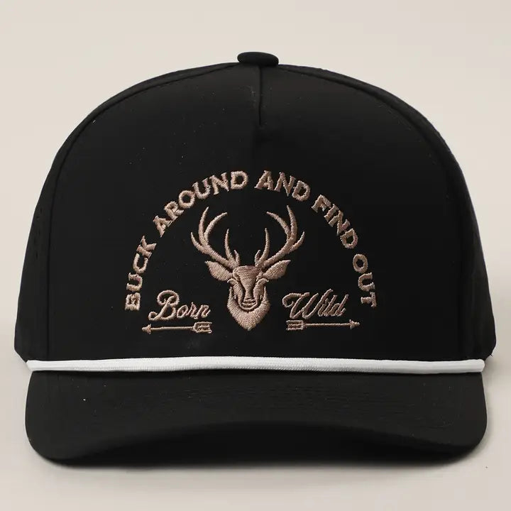Buck Around & Find Out Embroidered Trucker Hat