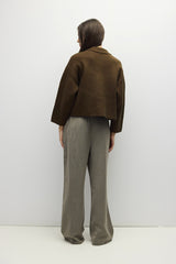 Marnie Zip Up Sweater Brown
