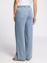 Pearla Pants Blue Chambray