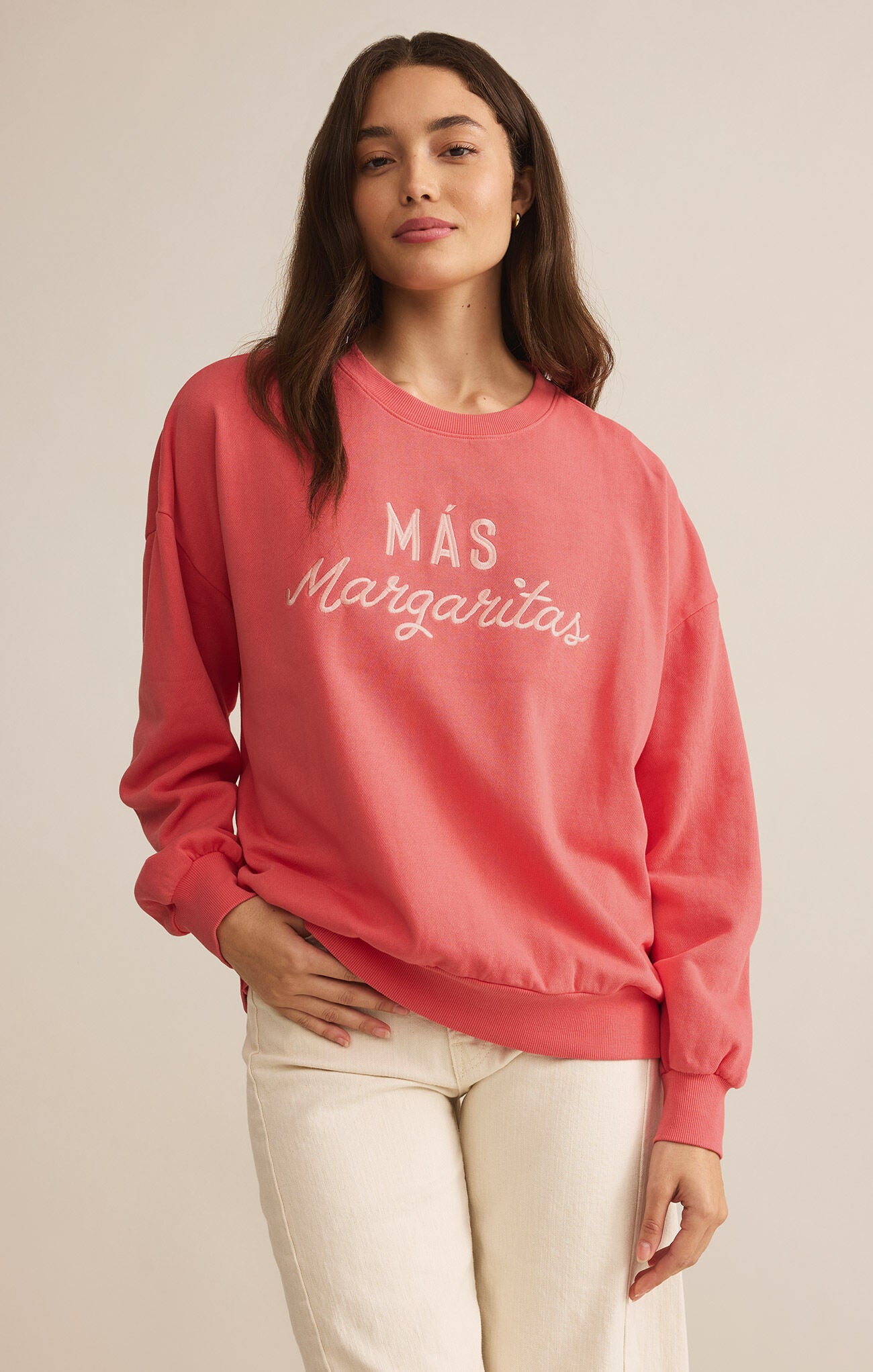 Margs Sunday Sweatshirt Sunset Pink