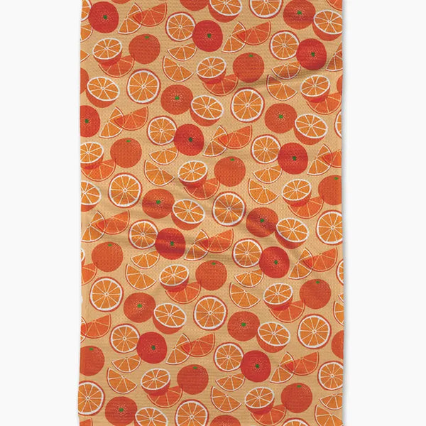 Geometry Tea Towel Only Oranges
