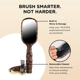 Teleties Hair Brush Tortoise Boar Bristle