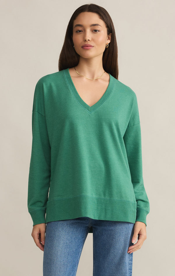 Modern Vneck Weekender Botanical Green