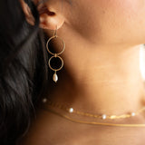 Ava Pearl Drop Earrings
