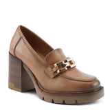 Dajah Heeled Loafers Tan