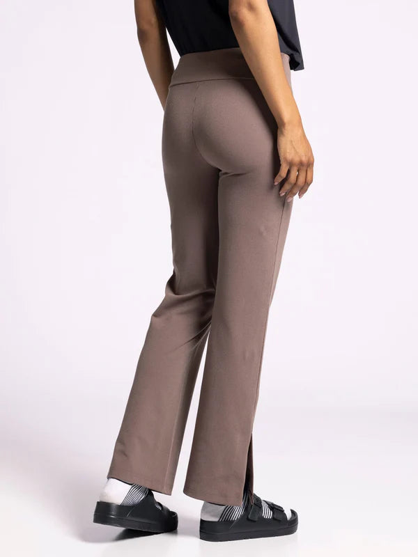 Izzy Slit Hem Pants Raisin