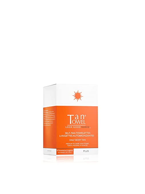 Tan Towel 1/2 Body Towelettes Plus