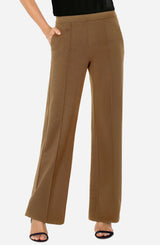 Kayla Pull On Wide Leg Trouser Rich Camel