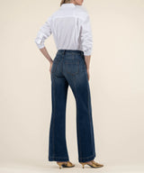 Jodi High Rise Front Seam Patch Pocket Wide Leg Jeans Energy