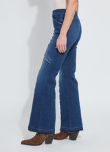 Felicity Fringe Wide Leg Denim Trouser Light Indigo