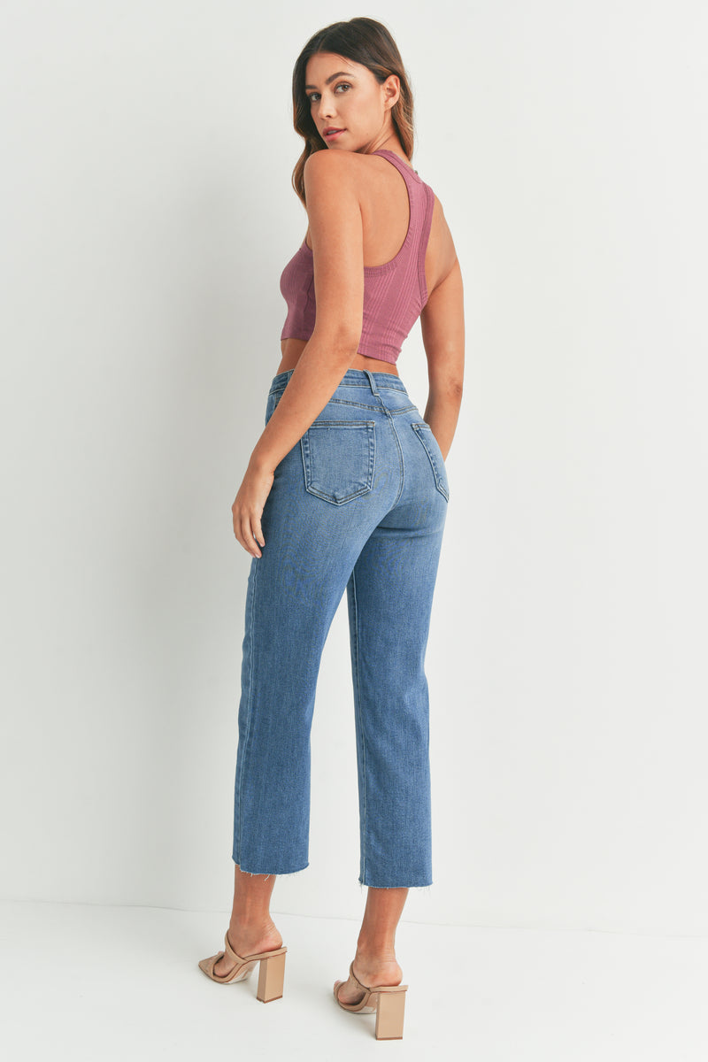 Classic Crop Straight Jeans Medium