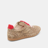 Laini Sneakers Tan Leopard Suede
