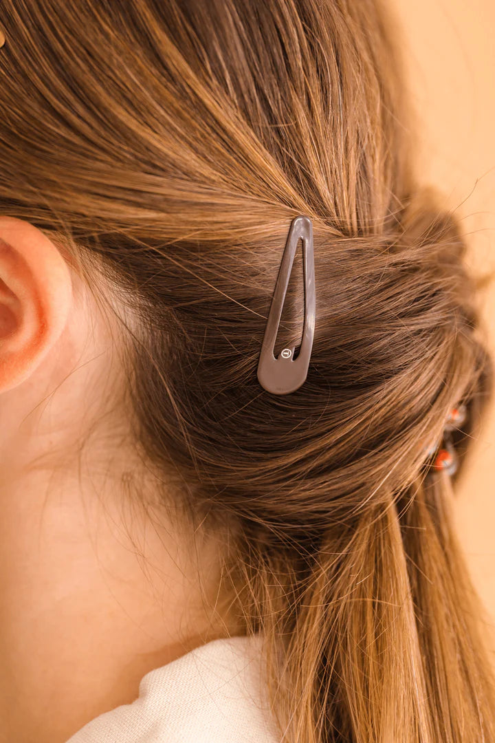 Teleties Snap Clips - 6 Pack Brown