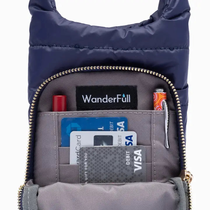 HydroBag Crossbody Island Navy Blue | Greek Stripe